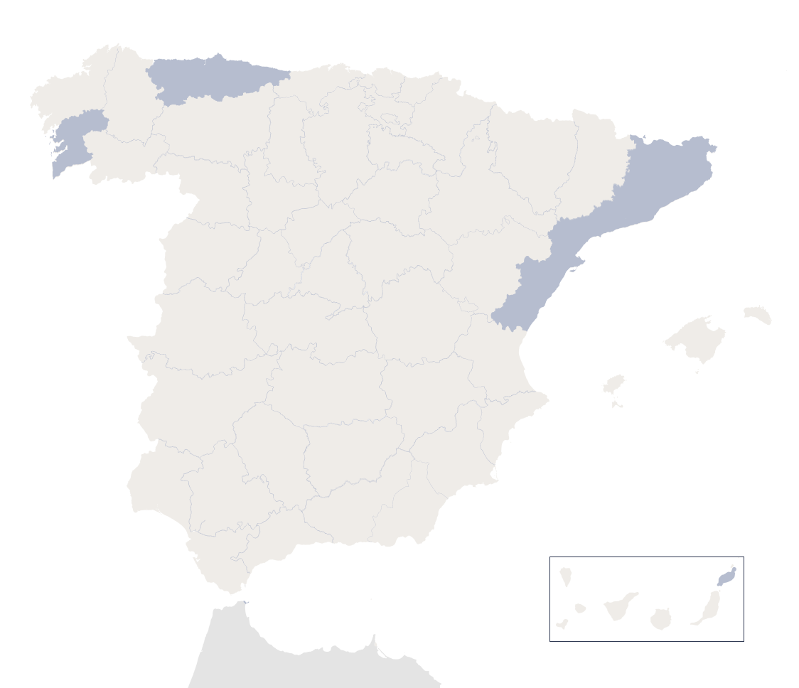 Mapa de españa + islas